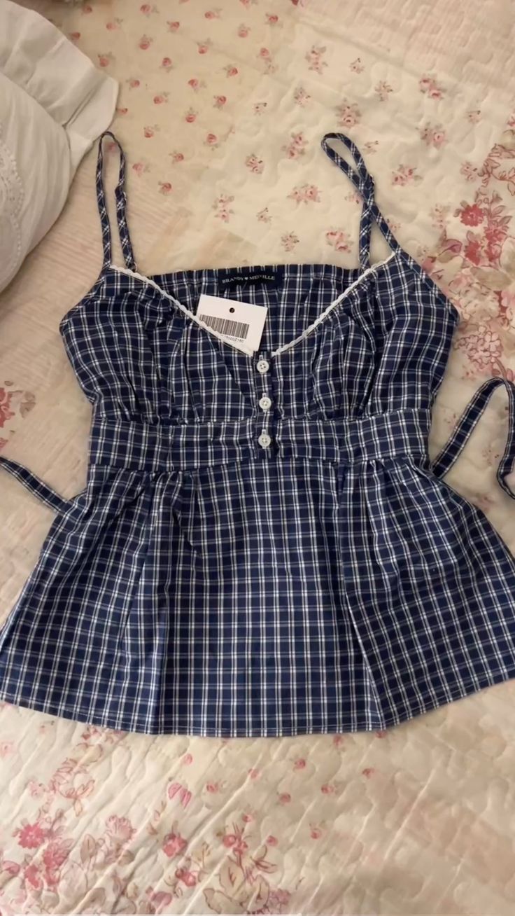Baby Doll Checkers Top